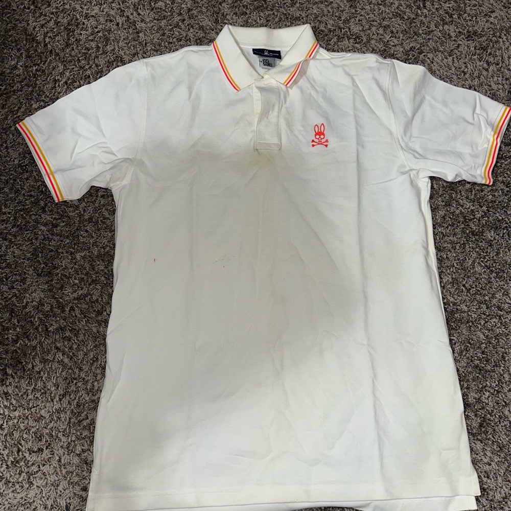 Polo Ralph Lauren White Polo Shirt with Red Logo